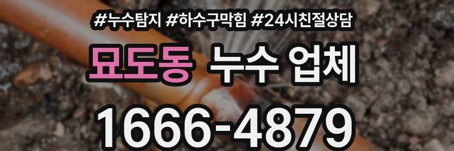 묘도동 누수 업체