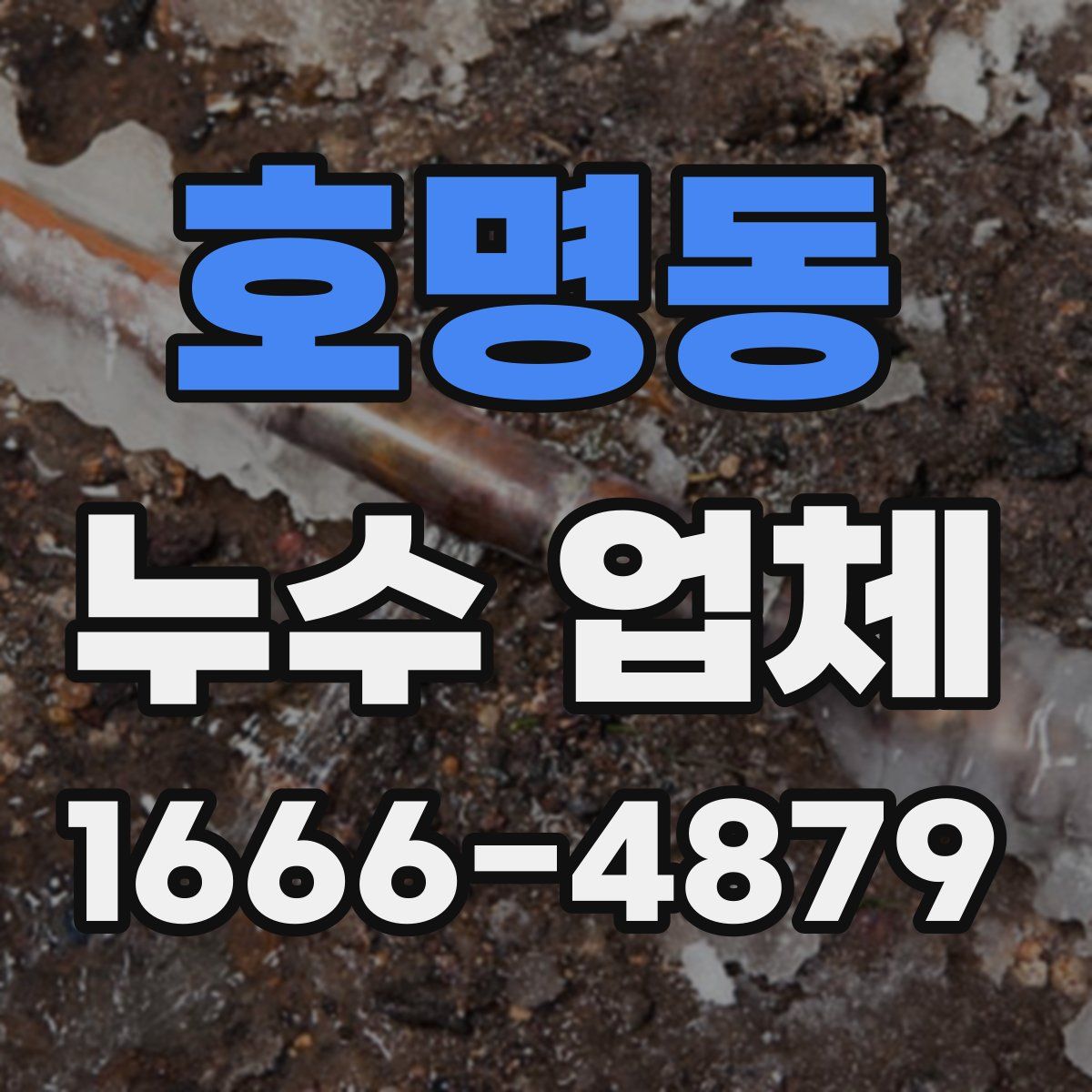 호명동 누수 업체