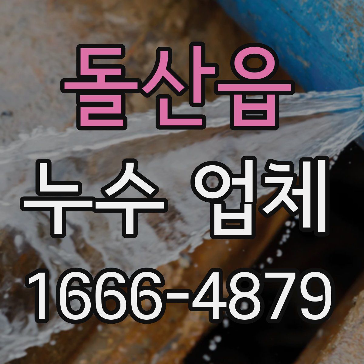 돌산읍 누수 업체