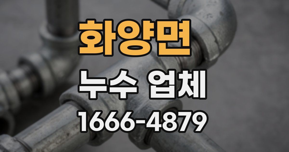화양면 누수 업체
