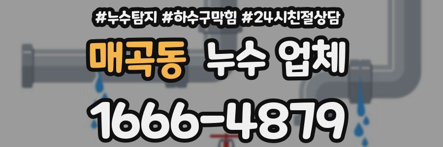 매곡동 누수 업체