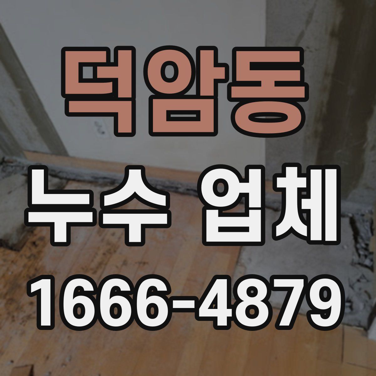 덕암동 누수 업체