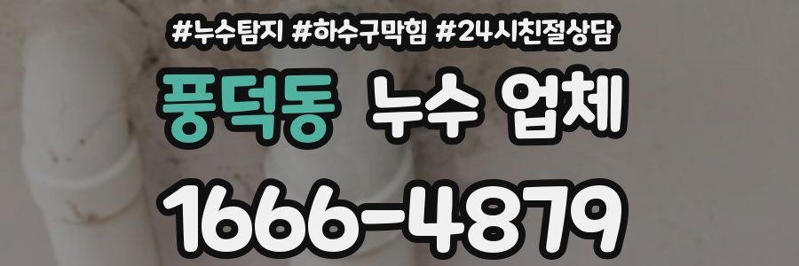풍덕동 누수 업체