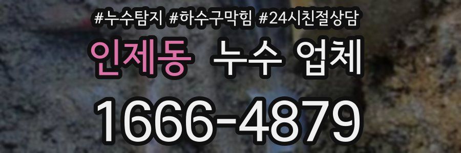 인제동 누수 업체