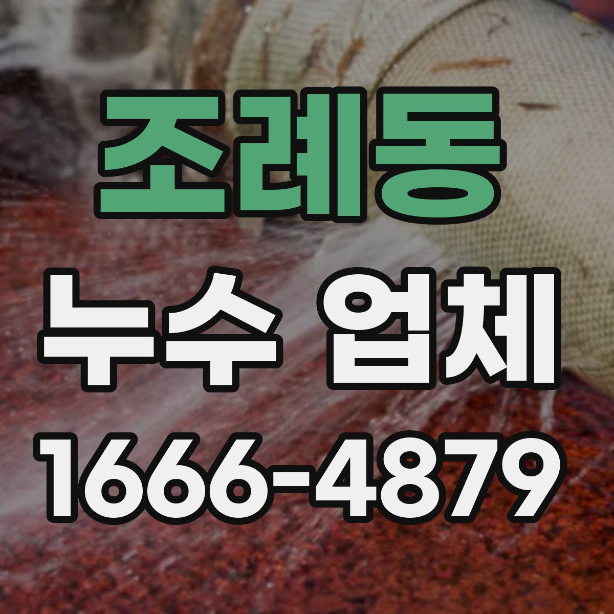 조례동 누수 업체
