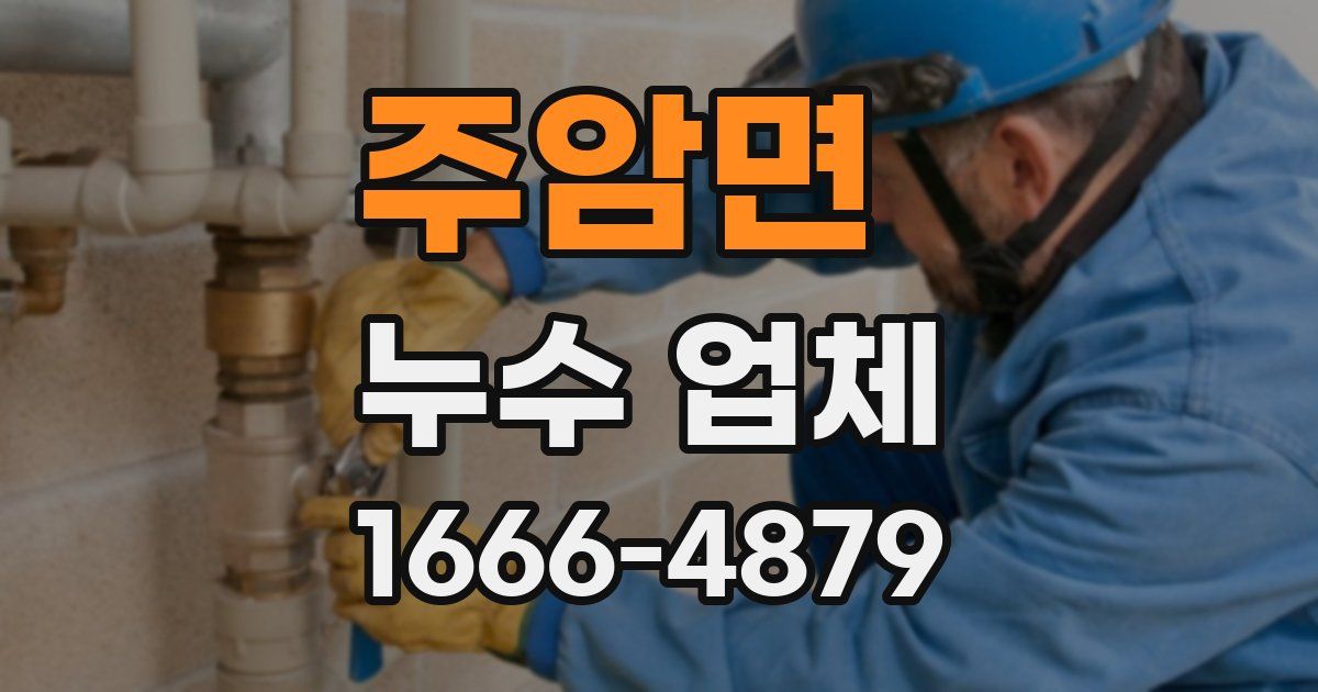 주암면 누수 업체