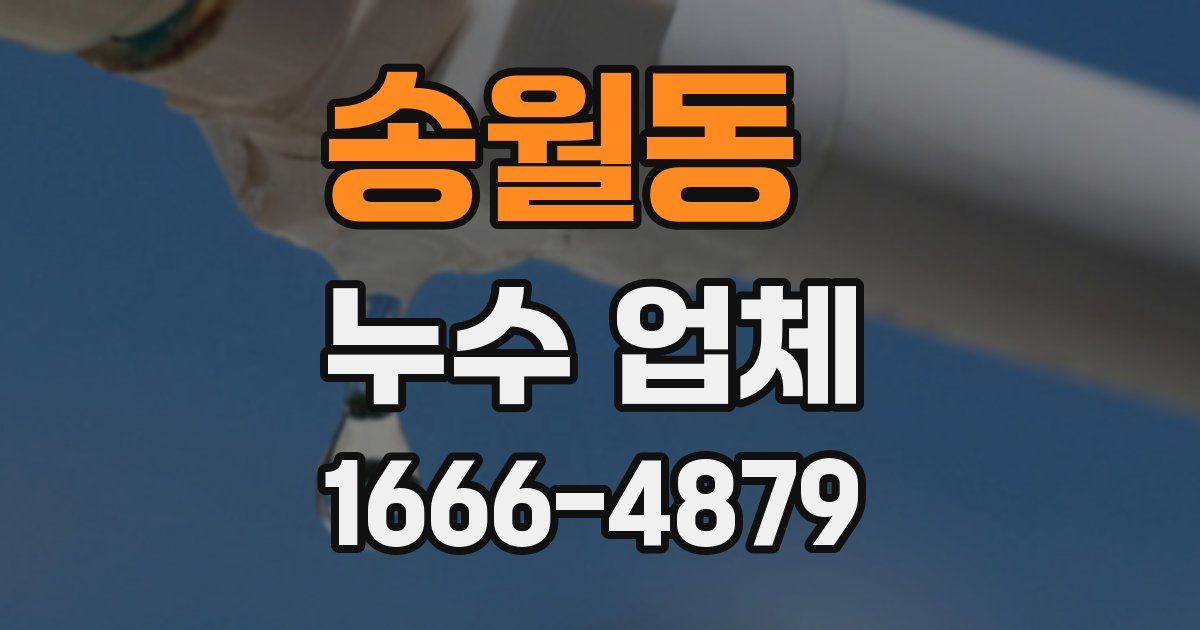 송월동 누수 업체
