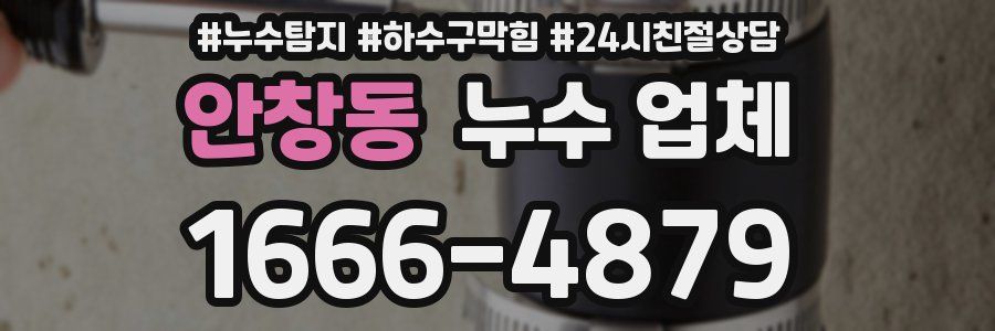 안창동 누수 업체