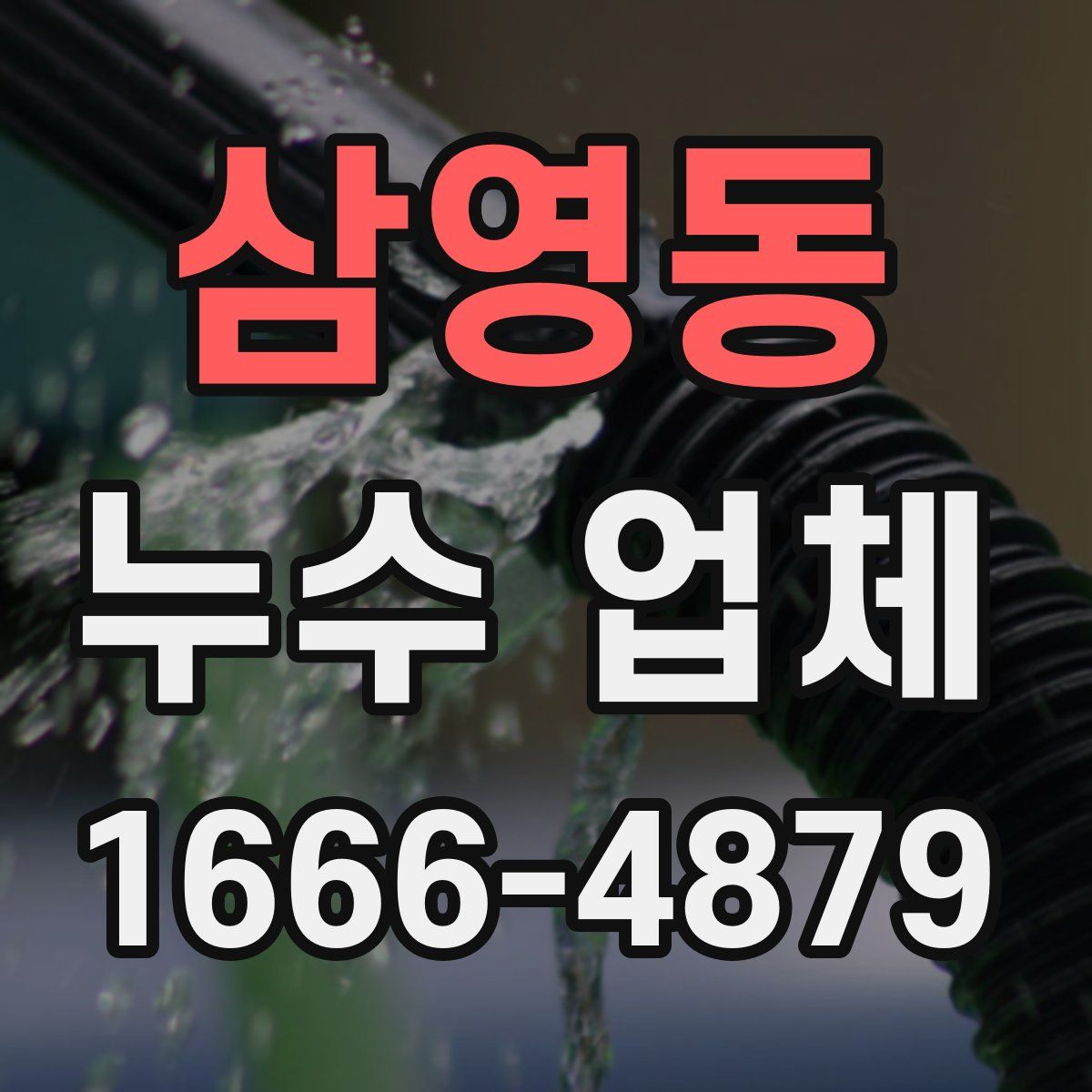 삼영동 누수 업체
