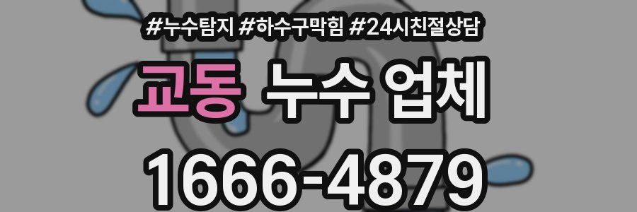 교동 누수 업체