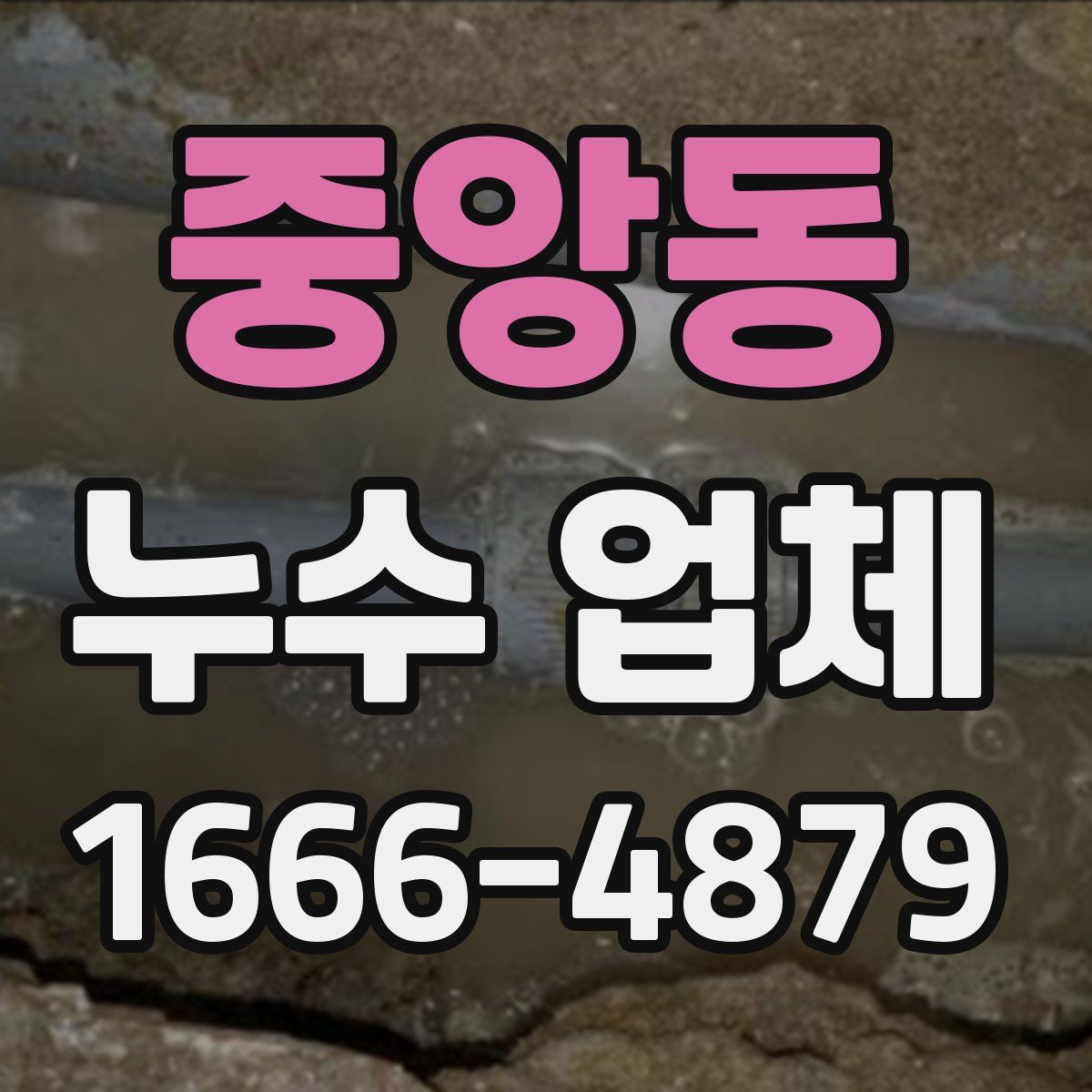 중앙동 누수 업체