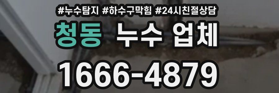 청동 누수 업체