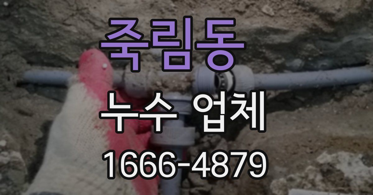 죽림동 누수 업체