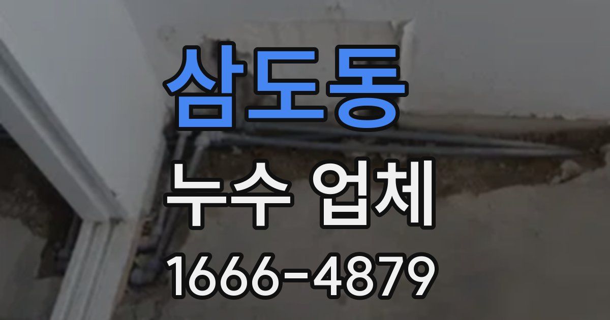 삼도동 누수 업체