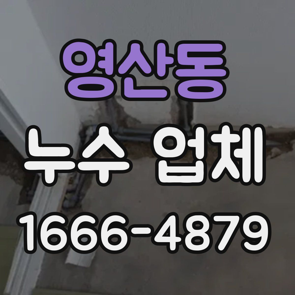 영산동 누수 업체