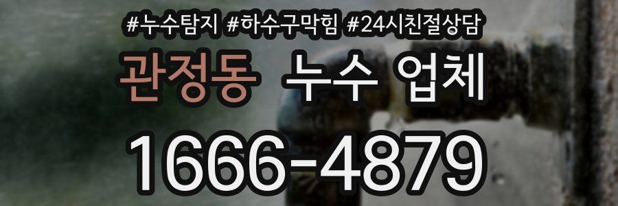 관정동 누수 업체