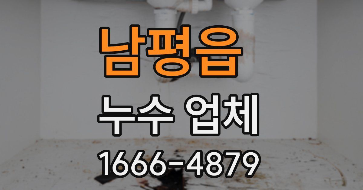 남평읍 누수 업체