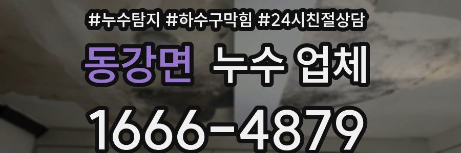 동강면 누수 업체