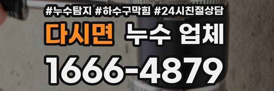 다시면 누수 업체