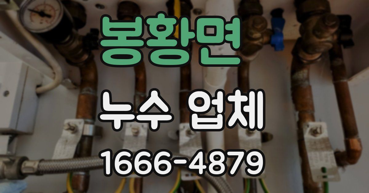 봉황면 누수 업체