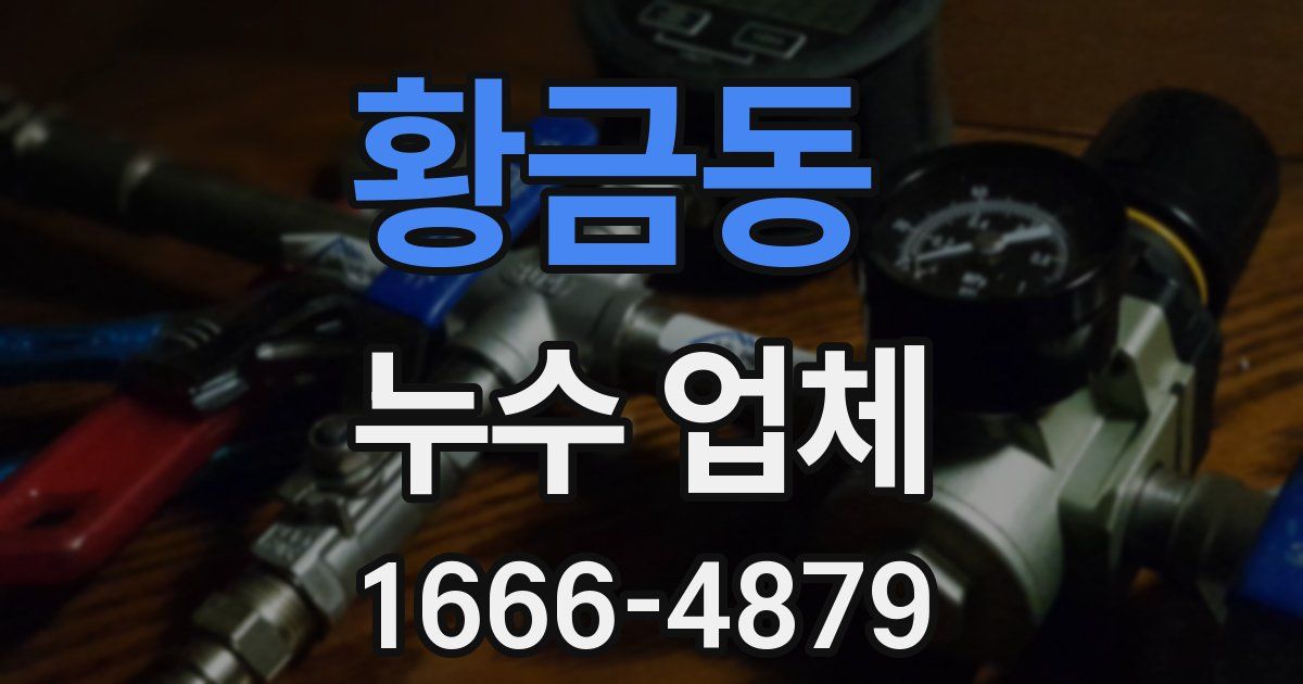 황금동 누수 업체