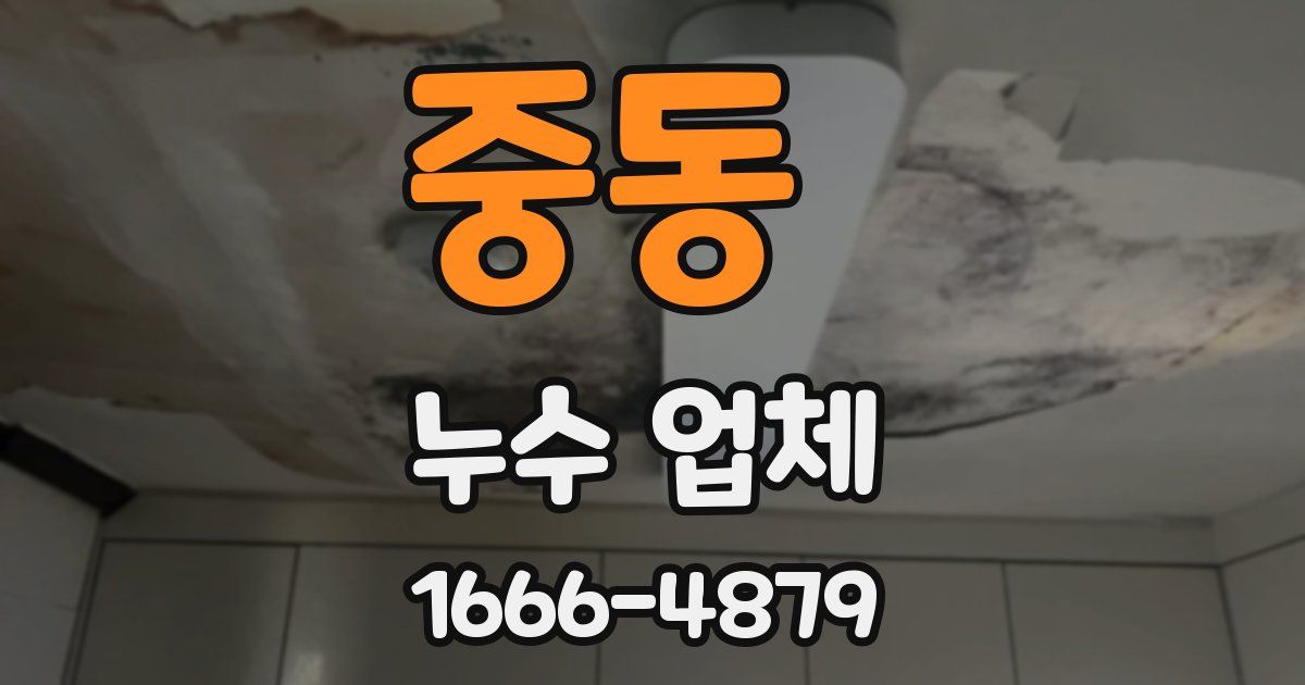 중동 누수 업체