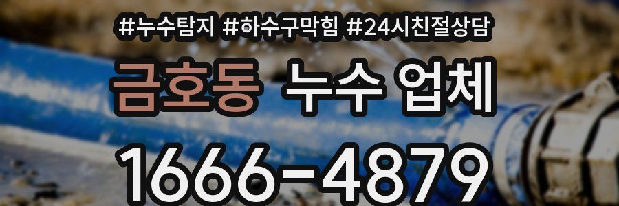 금호동 누수 업체