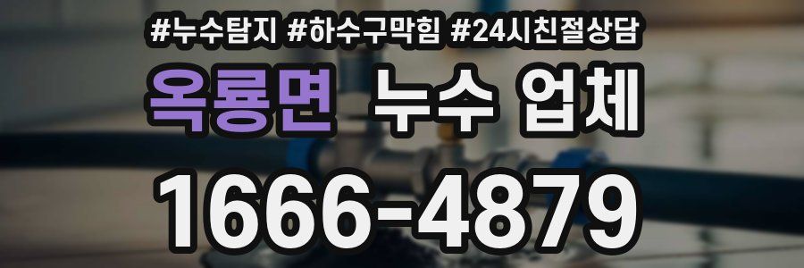 옥룡면 누수 업체