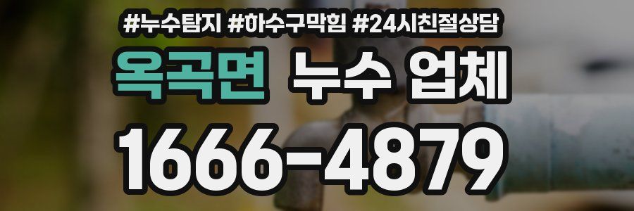 옥곡면 누수 업체