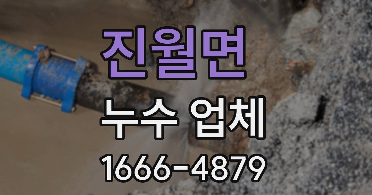 진월면 누수 업체