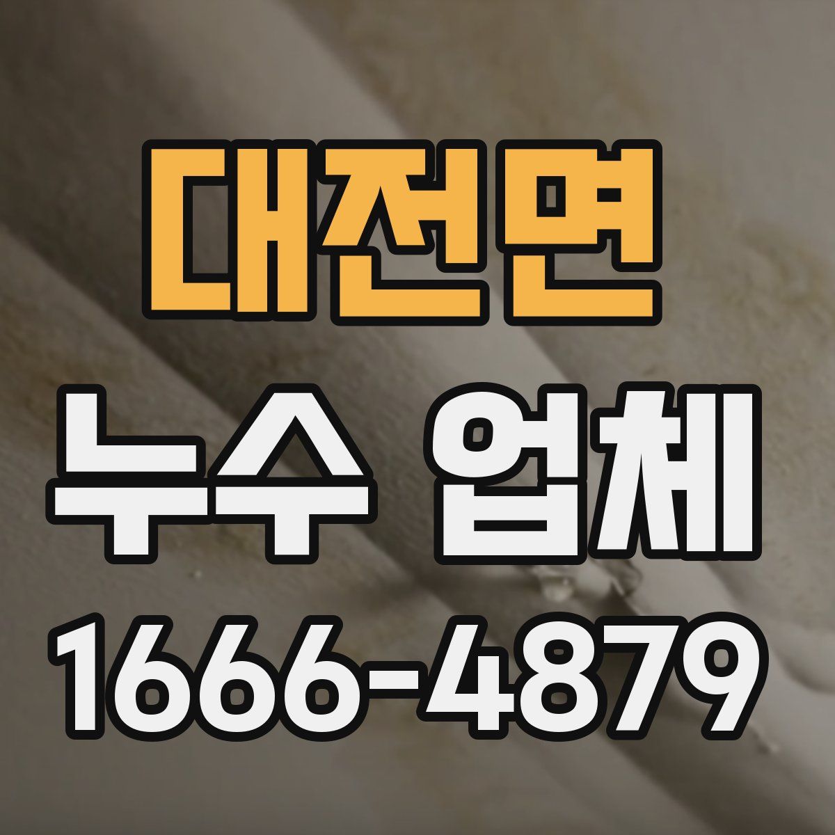 대전면 누수 업체