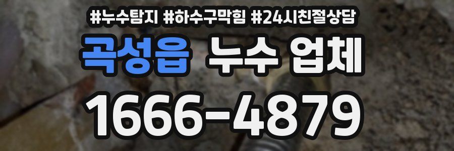 곡성읍 누수 업체