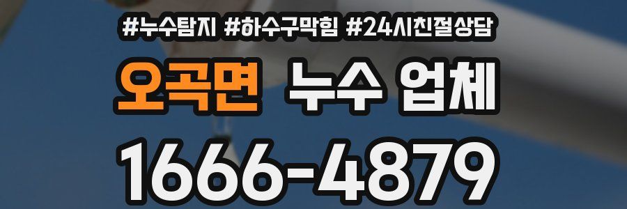 오곡면 누수 업체