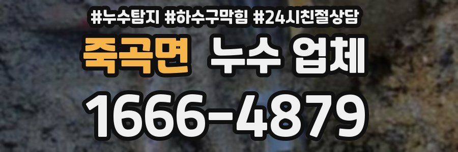 죽곡면 누수 업체