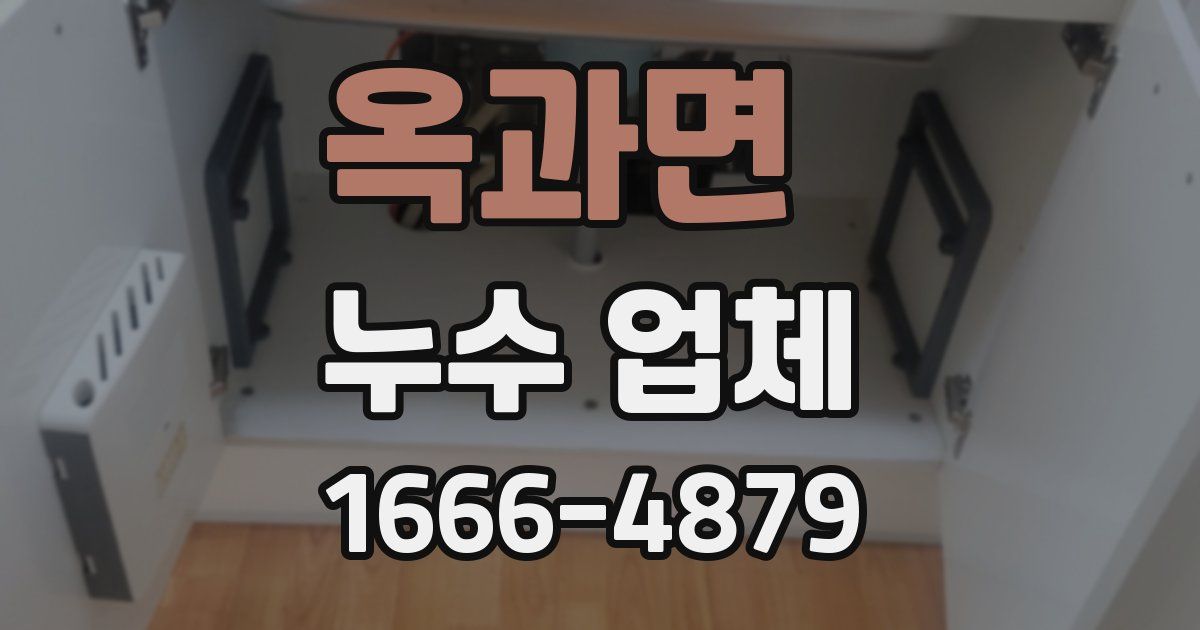옥과면 누수 업체