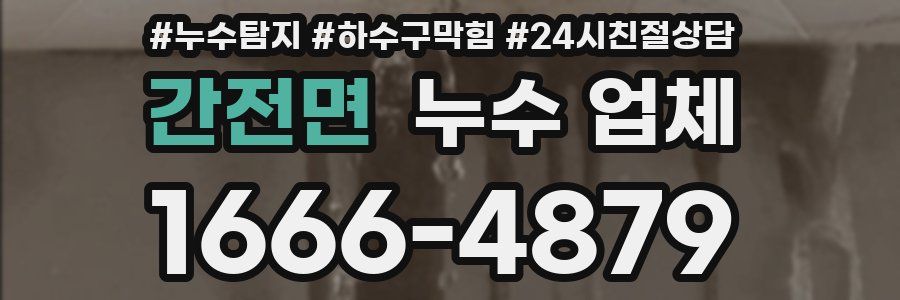 간전면 누수 업체
