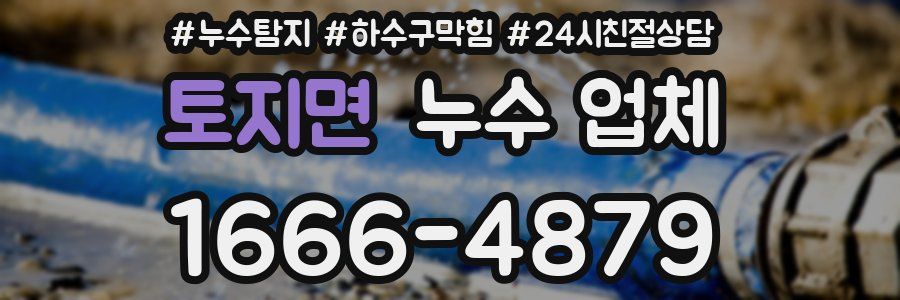 토지면 누수 업체