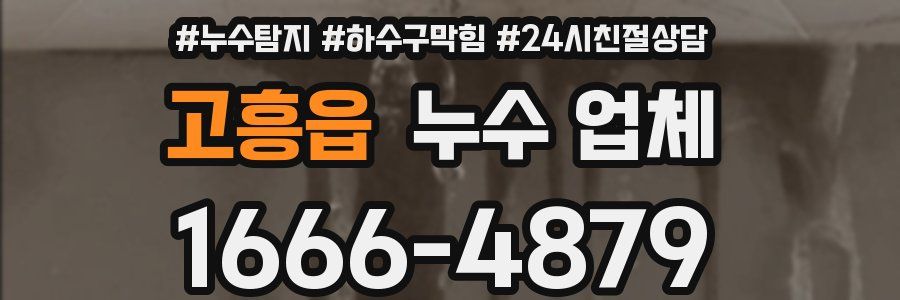 고흥읍 누수 업체