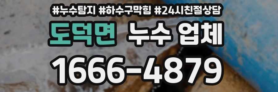 도덕면 누수 업체