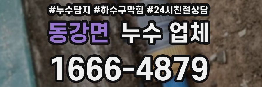 동강면 누수 업체