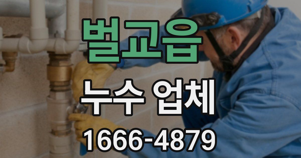벌교읍 누수 업체