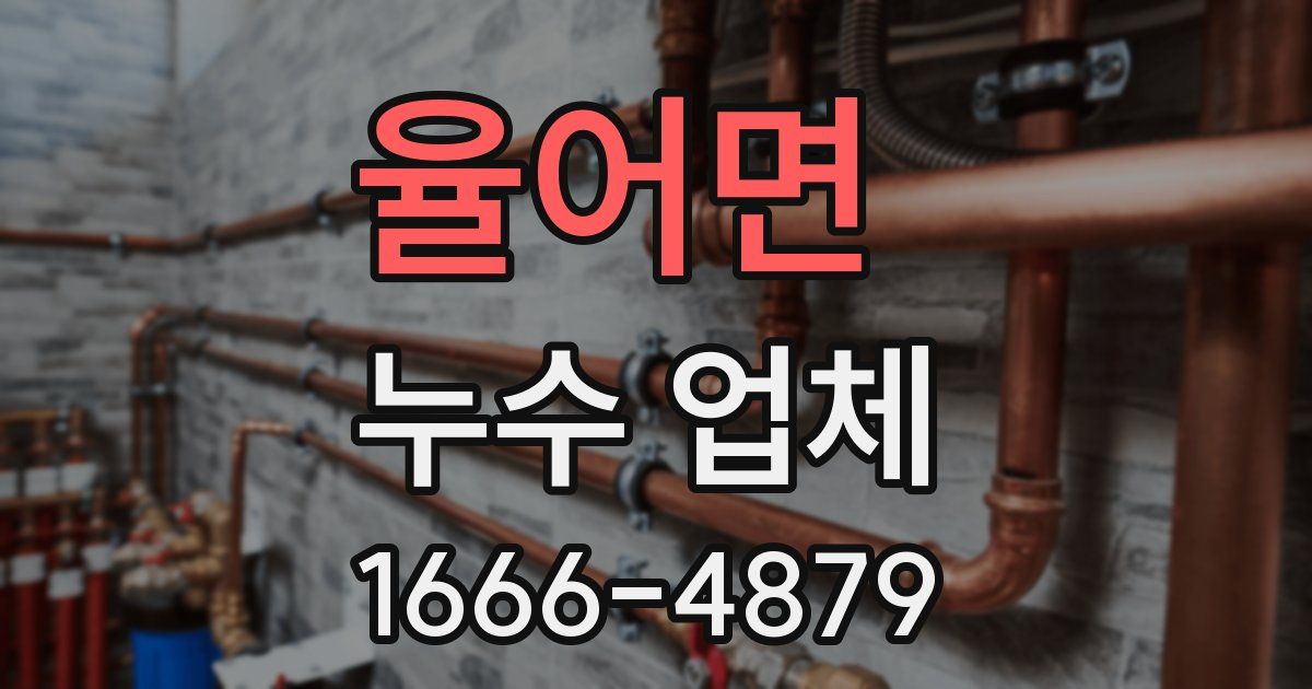 율어면 누수 업체