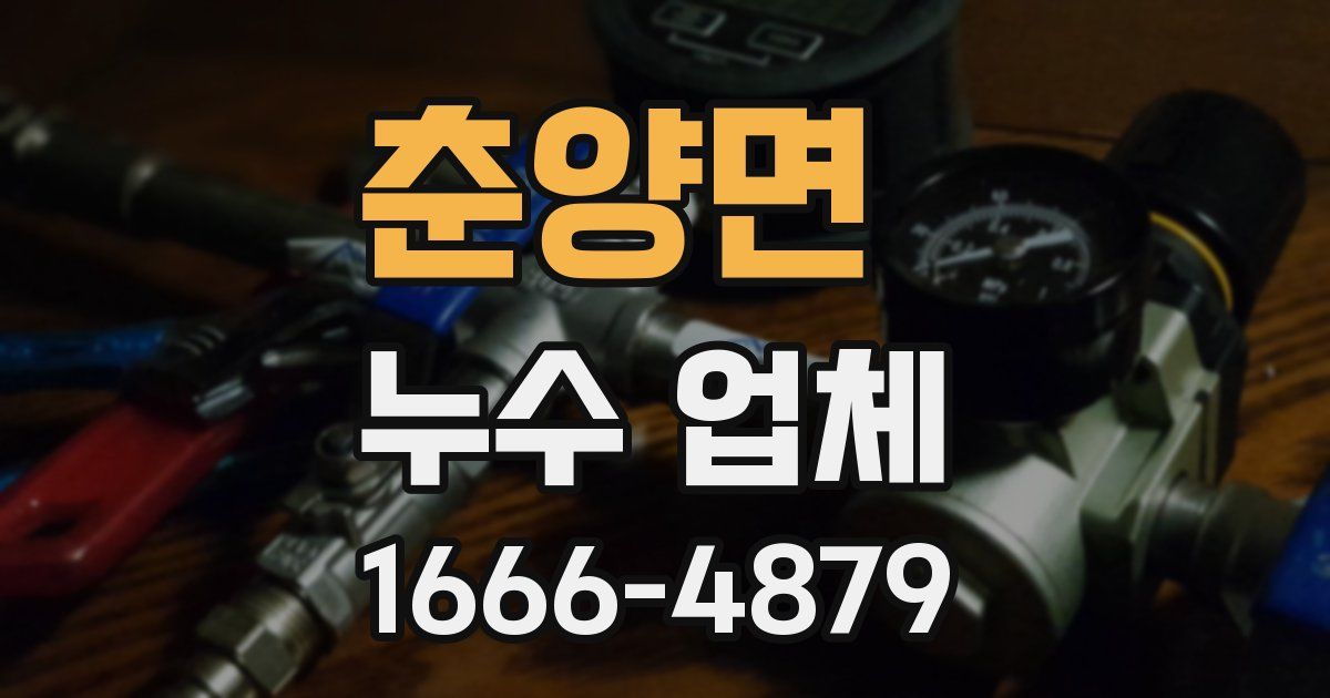 춘양면 누수 업체