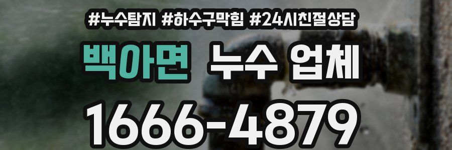 백아면 누수 업체