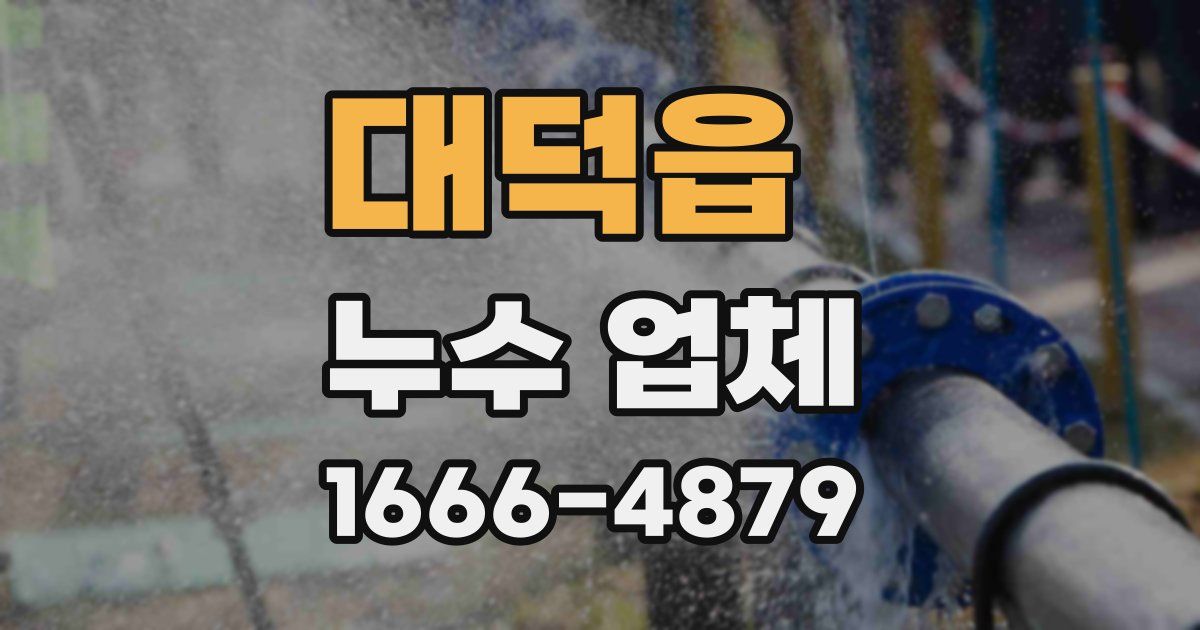 대덕읍 누수 업체