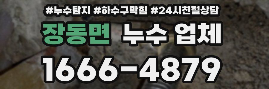 장동면 누수 업체