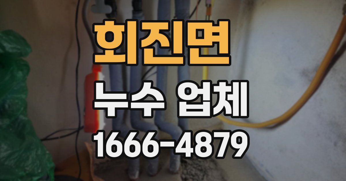 회진면 누수 업체