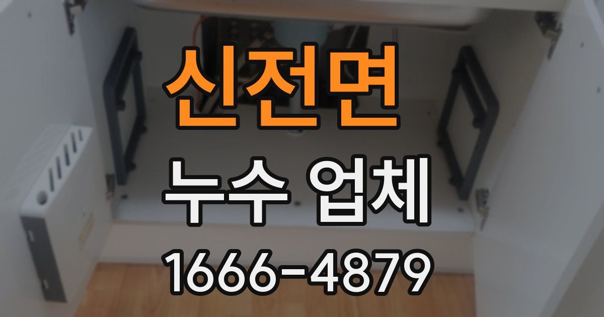 신전면 누수 업체