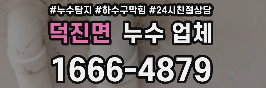 덕진면 누수 업체