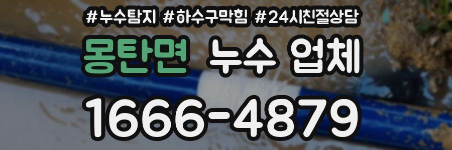 몽탄면 누수 업체